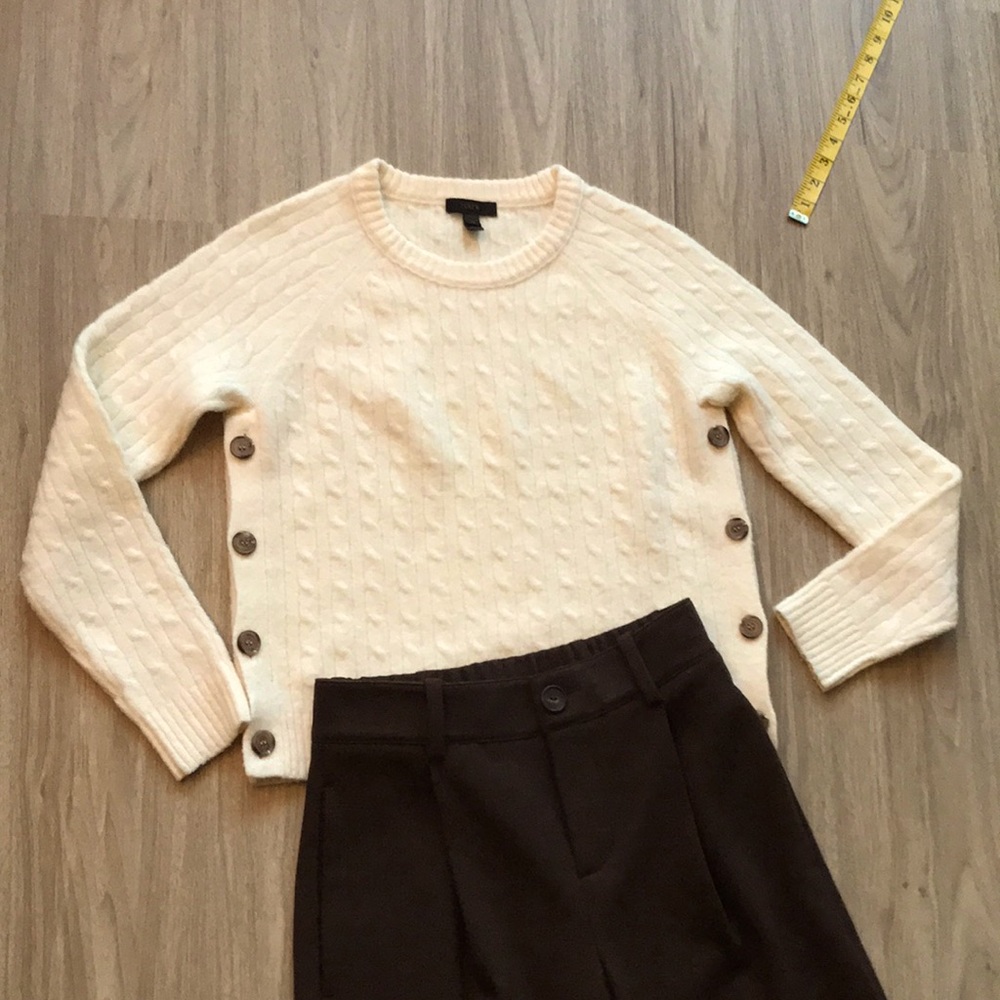 J. Crew cream sweater xs